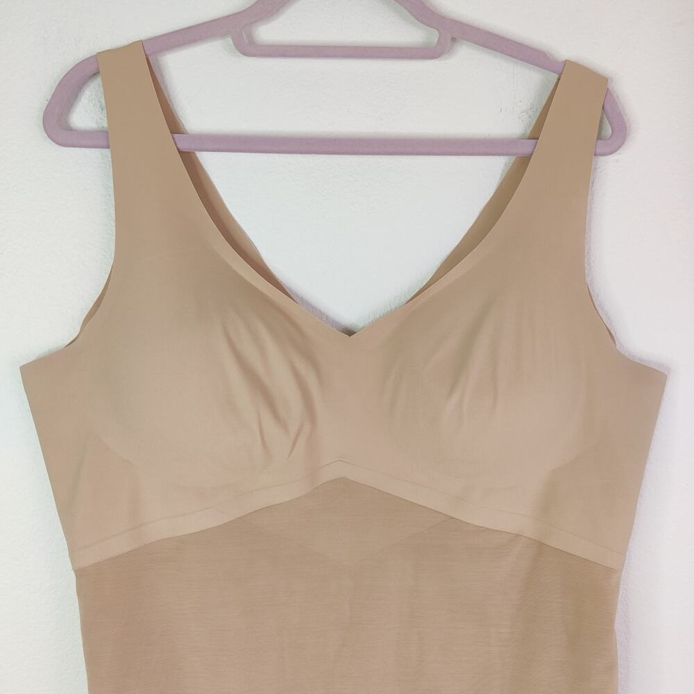 Honeylove Liftwear Shaping Tank Top Sand Tan 2X Built in Bra Slimming Shaping - Picture 6 of 13